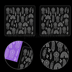 Acrylic Clay Texture Boards&nbsp;DIY-WH0498-0018