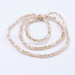 Electroplate Glass Beads Strands&nbsp;EGLA-F121-HR-B02