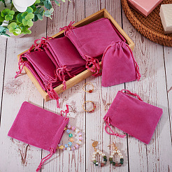 20Pcs Rectangle Velvet Drawstring Pouches&nbsp;TP-TA0001-04C