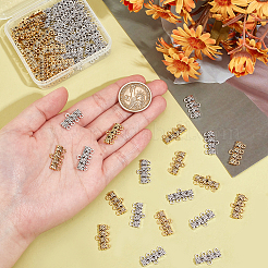 80Pcs 2 Colors Tibetan Style Alloy Chandelier Component Links&nbsp;FIND-PH0018-72