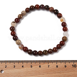 Natural Red Jasper Bead Stretch Bracelets&nbsp;BJEW-K212-A-012