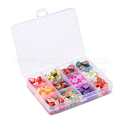 240Pcs 12 Kinds of Fruit Handmade Polymer Clay Beads&nbsp;CLAY-ZZ0001-001A