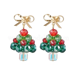 Handmade Glass Beads Dangle Stud Earrings&nbsp;EJEW-TA00596