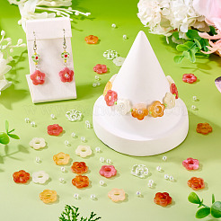 100Pcs 5 Colors Transparent Acrylic Beads&nbsp;MACR-TA0002-58