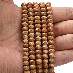 Natural Orange Sesame Jasper Beads Strands&nbsp;G-Z111-A41