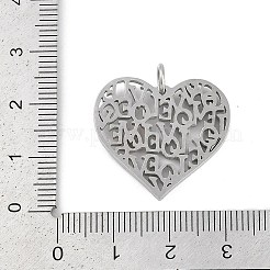 304 Stainless Steel Pendants&nbsp;STAS-F310-18P