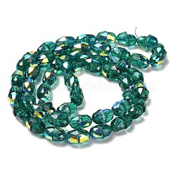 Electroplate Glass Beads Strands&nbsp;EGLA-D030-04C