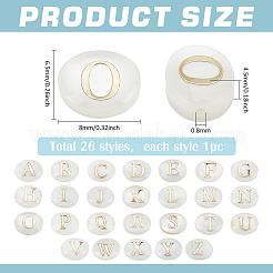 26Pcs 26 Styles Natural White Shell Oval Beads&nbsp;BSHE-PH0001-59