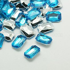 Imitation Taiwan Acrylic Rhinestone Cabochons&nbsp;GACR-A010-6x8mm-M