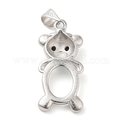 Brass Pendant Cabochon Settings&nbsp;KK-D033-08P