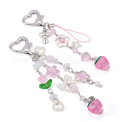 2Pcs 2 Stryles Lampwork and Acrylic Pendant Decorations&nbsp;HJEW-TA0001-36
