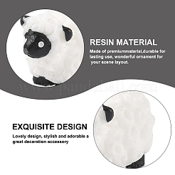 40Pcs Resin Sheep Miniature Ornaments&nbsp;AJEW-SP0003-30