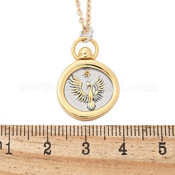 Brass Twelve Constellations Tarot Pendant Necklaces&nbsp;LS-NJEW-Q006-01J-G