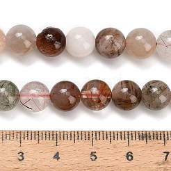 Natural Multi-Color Rutilated Quartz Beads Strands&nbsp;G-G300-A03-8mm