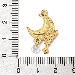 304 Stainless Steel Rhinestone Pendants&nbsp;STAS-P431-41G-02