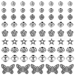 375Pcs 9 Styles Tibetan Style Alloy Spacer Beads&nbsp;FIND-SC0021-41