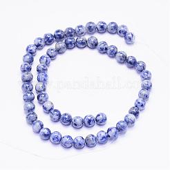 Natural Blue Spot Jasper Bead Strands&nbsp;G-F425-26