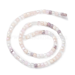Gradient Color Electroplate Glass Bead Strands&nbsp;GLAA-E042-05E