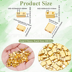 200Pcs 2 Styles Electroplate Glass Seed Beads&nbsp;SEED-BBC0001-01