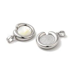 Brass Pave Shell Pendants&nbsp;KK-M270-47P
