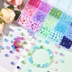 345Pcs 15 Styles Opaque & Transparent Acrylic Beads&nbsp;MACR-YW0003-95