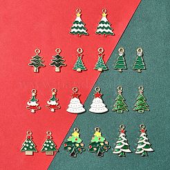 20Pcs 10 Styles Christmas Alloy Enamel Pendants&nbsp;FIND-FS0002-64