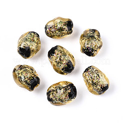 Handmade Foil Lampwork Beads Strands&nbsp;FOIL-T008-07D