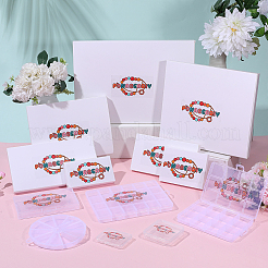 40Pcs Laser & Printed Opaque Acrylic Beads&nbsp;OACR-PA0002-15