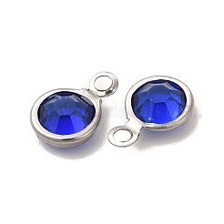 304 Stainless Steel with Glass Charms&nbsp;STAS-G305-11P-01