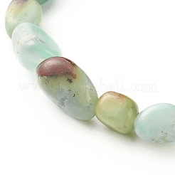 Natural Chrysoprase Nuggets Beads Bracelet for Men Women&nbsp;BJEW-JB06667