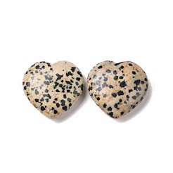 Natural Dalmatian Jasper Heart Love Stone&nbsp;G-I285-06M