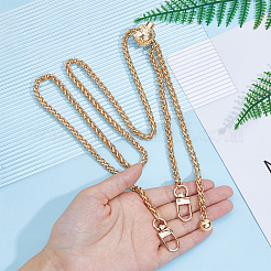 Zinc Alloy Phone Hand Strap Chains Adjustable Diagonal Chain wave Clip&nbsp;FIND-WH0260-56LG