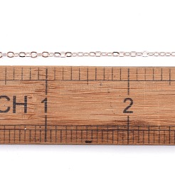 Brass Flat Oval Cable Chains&nbsp;CH030-RG