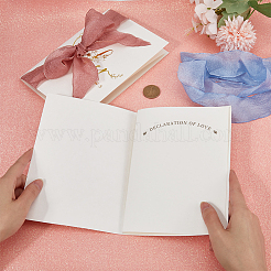 Paper Wedding Vows Card&nbsp;AJEW-WH0258-902B