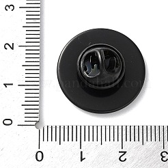 304 Stainless Steel Flat Round Brooch Brooch Base Settings&nbsp;STAS-S172-10B-B
