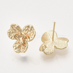 Brass Stud Earring Findings&nbsp;KK-T048-013G-NF