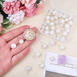 40Pcs 2 Style Shell Pearl Pendants&nbsp;PALLOY-CA00028