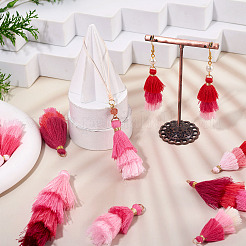 14Pcs 7 Colors Polyester Tassel Pendants&nbsp;FIND-TA0009-44