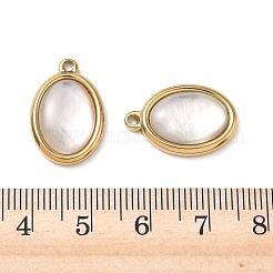 Natural Freshwater Shell Pendants&nbsp;STAS-G397-06G-01