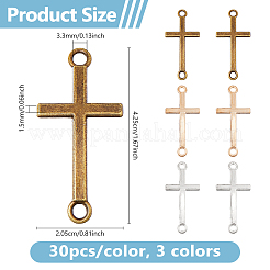 90Pcs 3 Colors Alloy Connector Charms&nbsp;FIND-DC0006-94