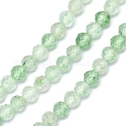 Natural Green Strawberry Quartz Bead Strands&nbsp;G-G914-2mm-02
