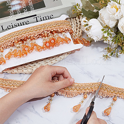 Curtain Plastic Beaded Fringe Trim&nbsp;OCOR-ME0001-23B