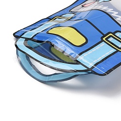 2Pcs Backpack Shaped Plastic Gift Storage Resealable Bags with Handles&nbsp;PL-CBADA12-01A
