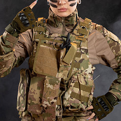 Nylon & Plastic Outdoor Tactical Vest Zipper Strip&nbsp;DIY-WH0128-60B
