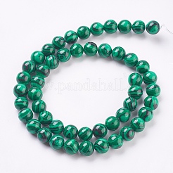 Synthetic Malachite Beads Strands&nbsp;TURQ-P028-04-8mm
