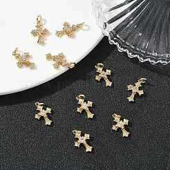 SHEGRACE Brass Micro Pave Cubic Zirconia Pendants&nbsp;XGRQ3D912-475G