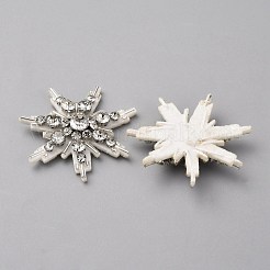 Glass Crystal Rhinestone Sew on Cloth Patches&nbsp;PATC-WH0008-226D