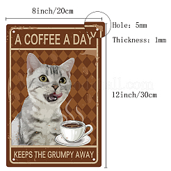 Rectangle Metal Iron Sign Poster&nbsp;AJEW-WH0157-344