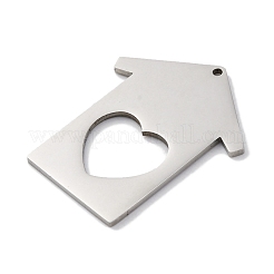 201 Stainless Steel Pendants&nbsp;STAS-Q342-29P