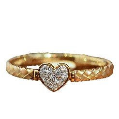 Heart 925 Sterling Silver Micro Pave Clear Cubic Zirconia Finger Rings&nbsp;FS-WGC3F33-01